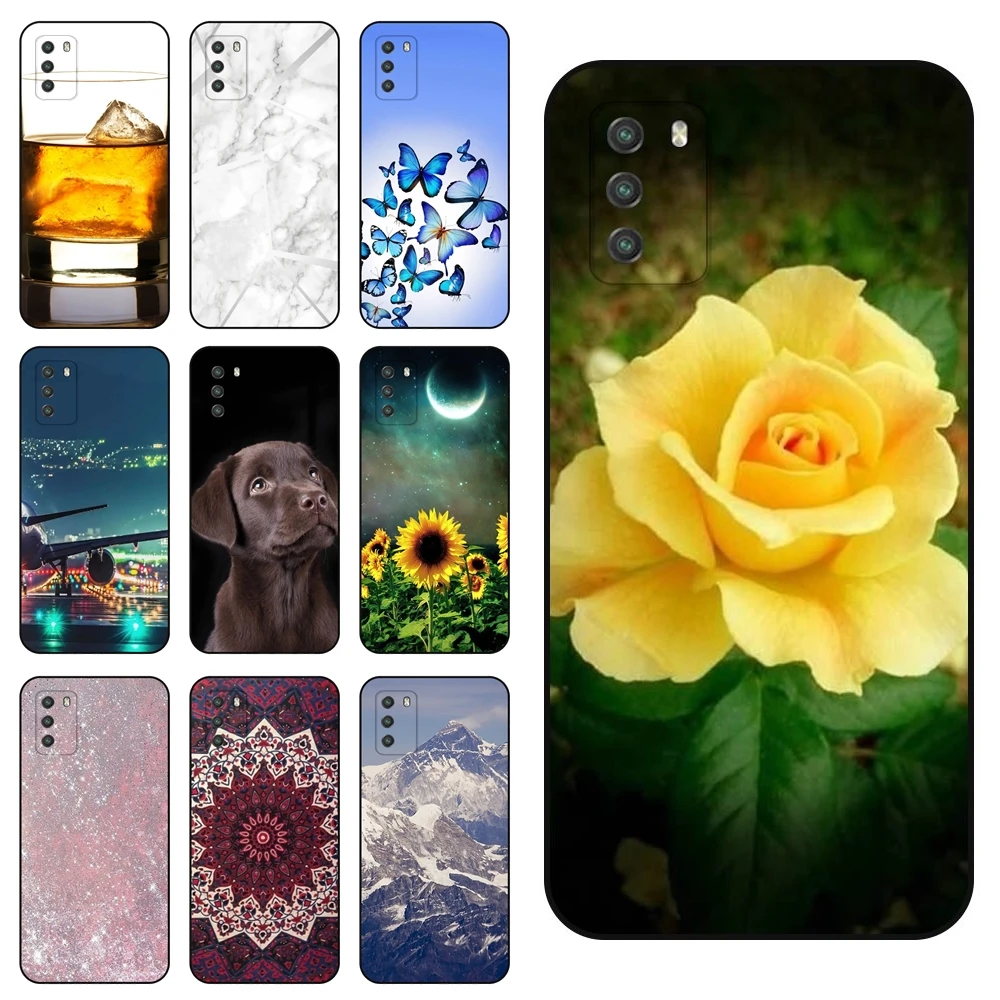 Чехлы для Xiaomi Poco M3 6 53 дюйма кожаный чехол аксессуары сотовых телефонов черный |