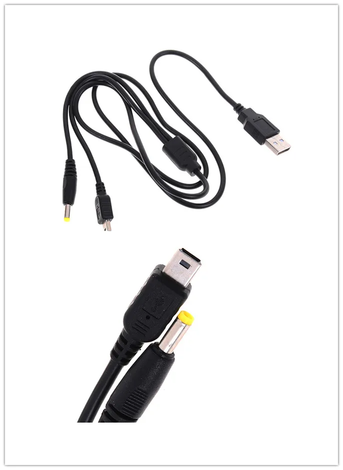 

1Pc 2-in-1 USB Data Cable / Charger Charging Lead For Psp 1000 / 2000 /3000