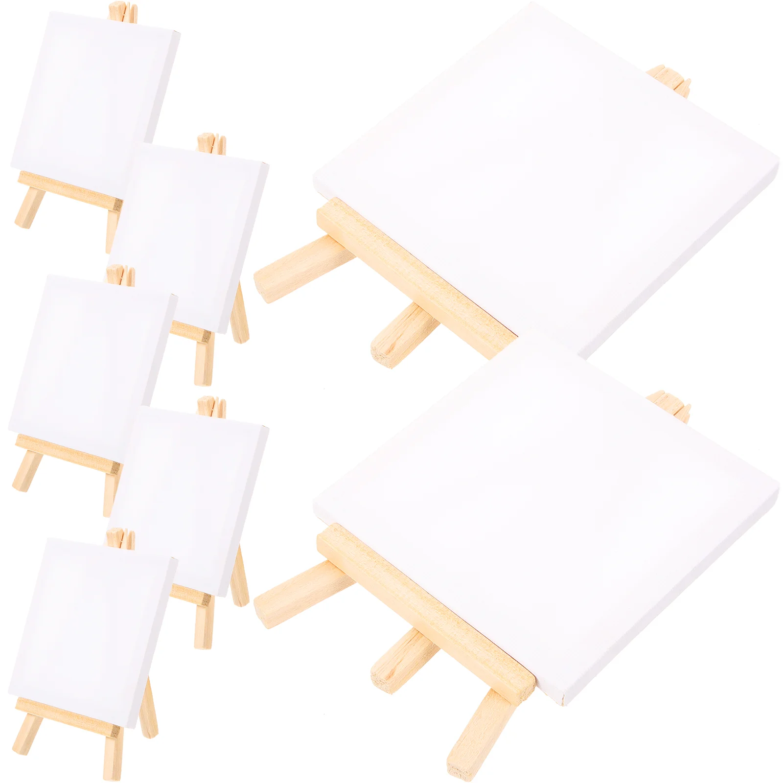 

1 Set Crafted DIY Mini Canvases Multi-function Canvas Easels Delicate Painting Canvases