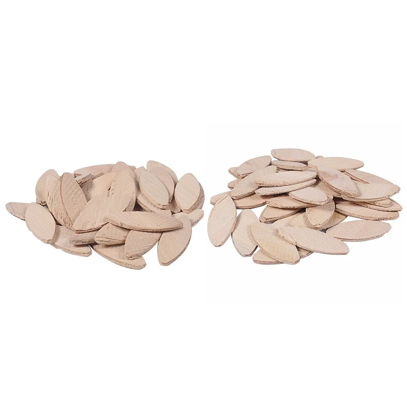 

200Pcs No.20/No.10 Assorted Wood Biscuits for Tenon Machine Woodworking Biscuit Jointer