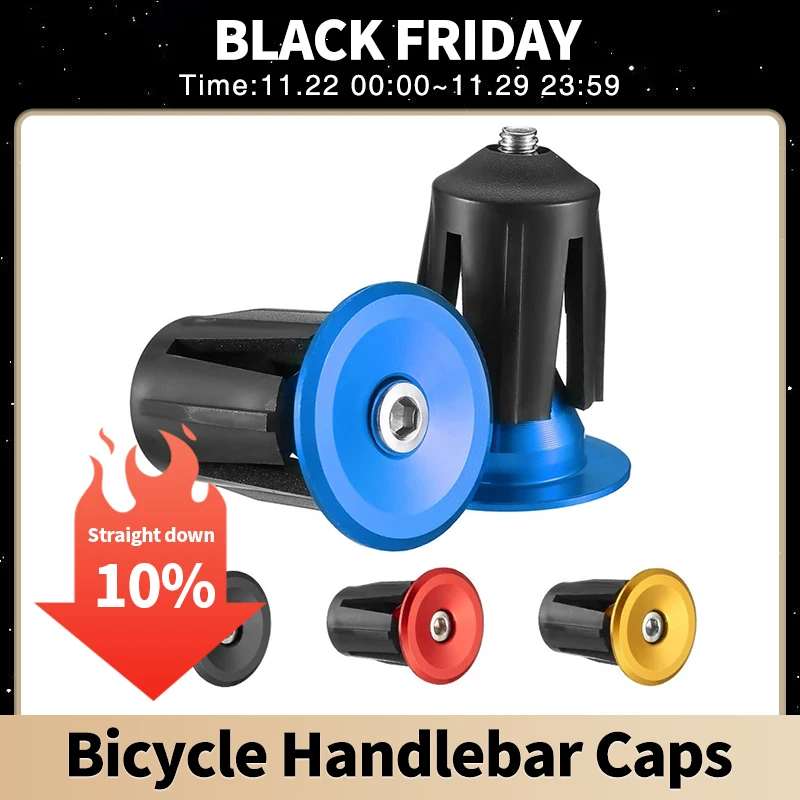 

Bicycle Handlebar Caps MTB Road Bike Handlebar End Plugs Aluminum Alloy Handle Bar End Cap Bicycle Accessories