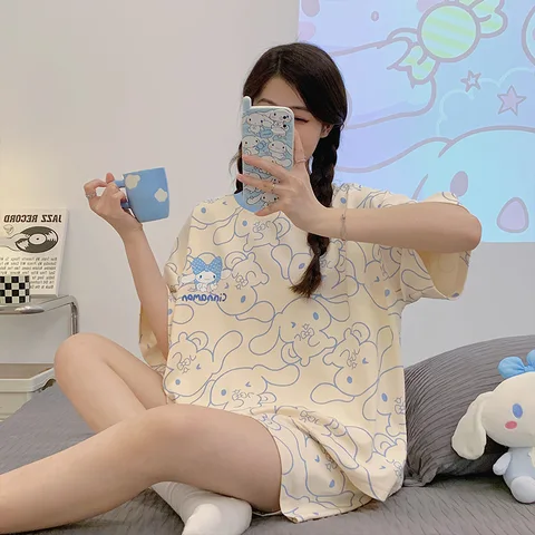 Женские летние пижамы MINISO из полиэстера