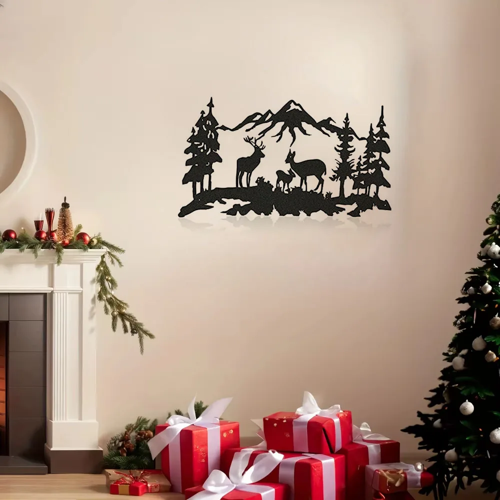 Вырезанный лазером знак оленя/медведя: для декора кабины и охоты. Деревенское