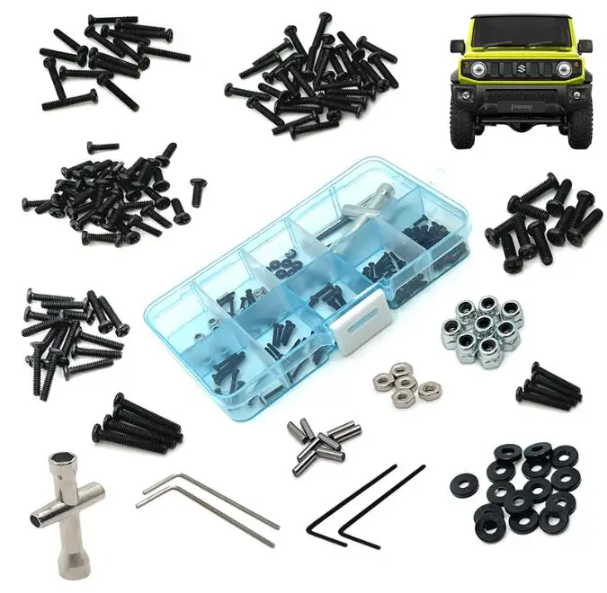 

Jimny Suzuki 1/16 RC car spare parts upgrade screw tool box
