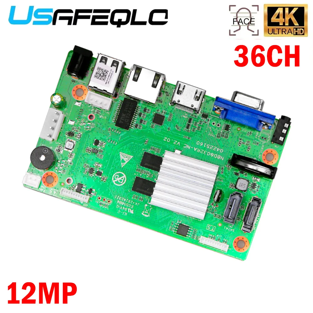 

USAFEQLO 16-канальный 12-мегапиксельный сетевой видеорегистратор