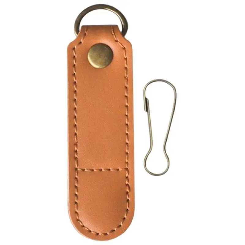 

Sim Card Holder PU Leather Removal Ejector Pin Tool Storage Pouch With Detachable O-Ring Portable Phone Card Bag Christmas Gifts