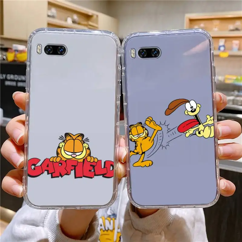 

G-Garfield Phone Case For Huawei Mate P10 P20 P30 P40 P50 Smart Z Honor 50 60 70 Pro Lite Transparent Case