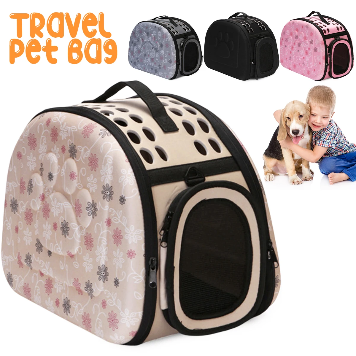 

Portable Dog Carrier Bag Pet Puppy Travel Bags Breathable Mesh Bags for Small Dogs Cat Chihuahua Carrier Outgoing Pets Handbag