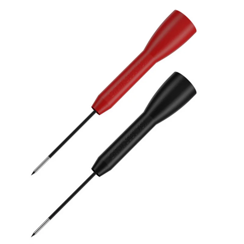 

2pcs Insulated Piercing Needle Non-destructive Multimeter Test Probes Red/Black 30V-60V for 2mm Test Lead Multimeter Test Probes