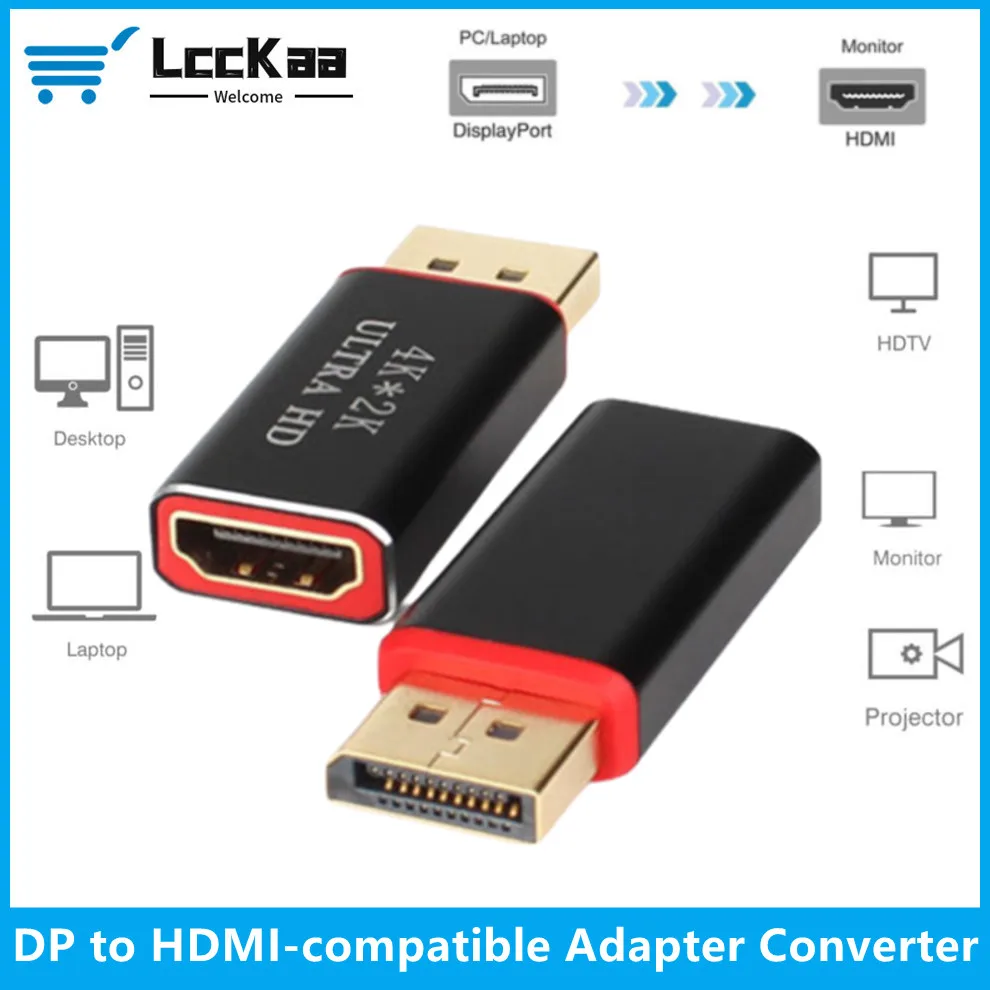 

Видеоадаптер DP-HDMI-совместимый, 4K * 2K, 30 Гц