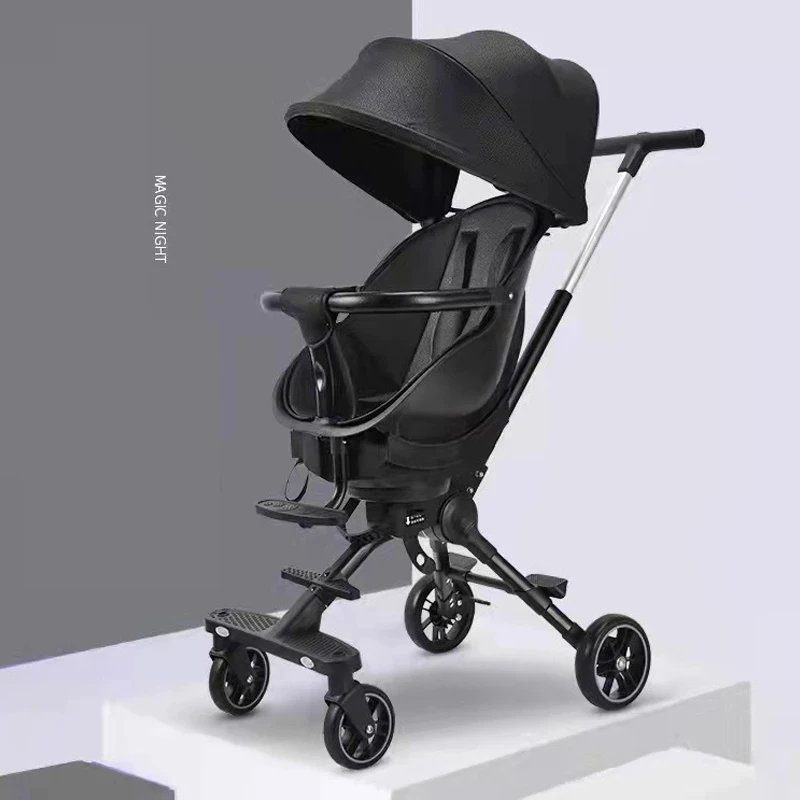 Baby Stroller 360 Degree Swivel Seat Children Travel Trolley Two way Four-wheel Stroller For 1-5 years old