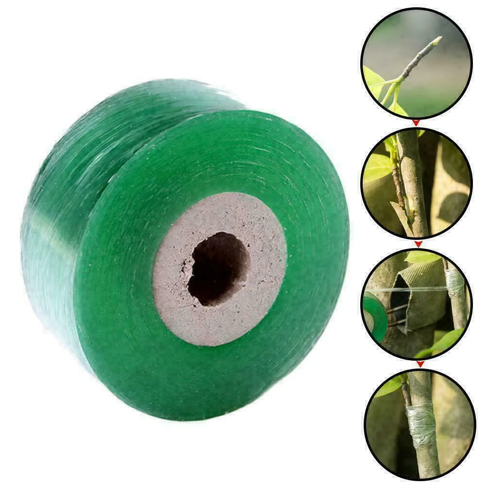 

100M Garden Barrier Nursery Tape Stretchable Grafting Film Graft Budding Barrier Floristry Pruner Fruit Tree Nursery Repair Film