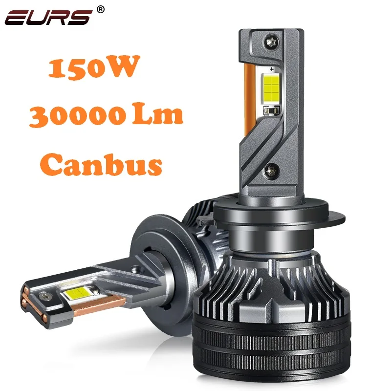 Лампы для автомобильных фар EURS H7 Canbus 150W 30000LM H4 H11 H8 H9 H1 HB3 9005 HB4 9006 D1S D2S 9012