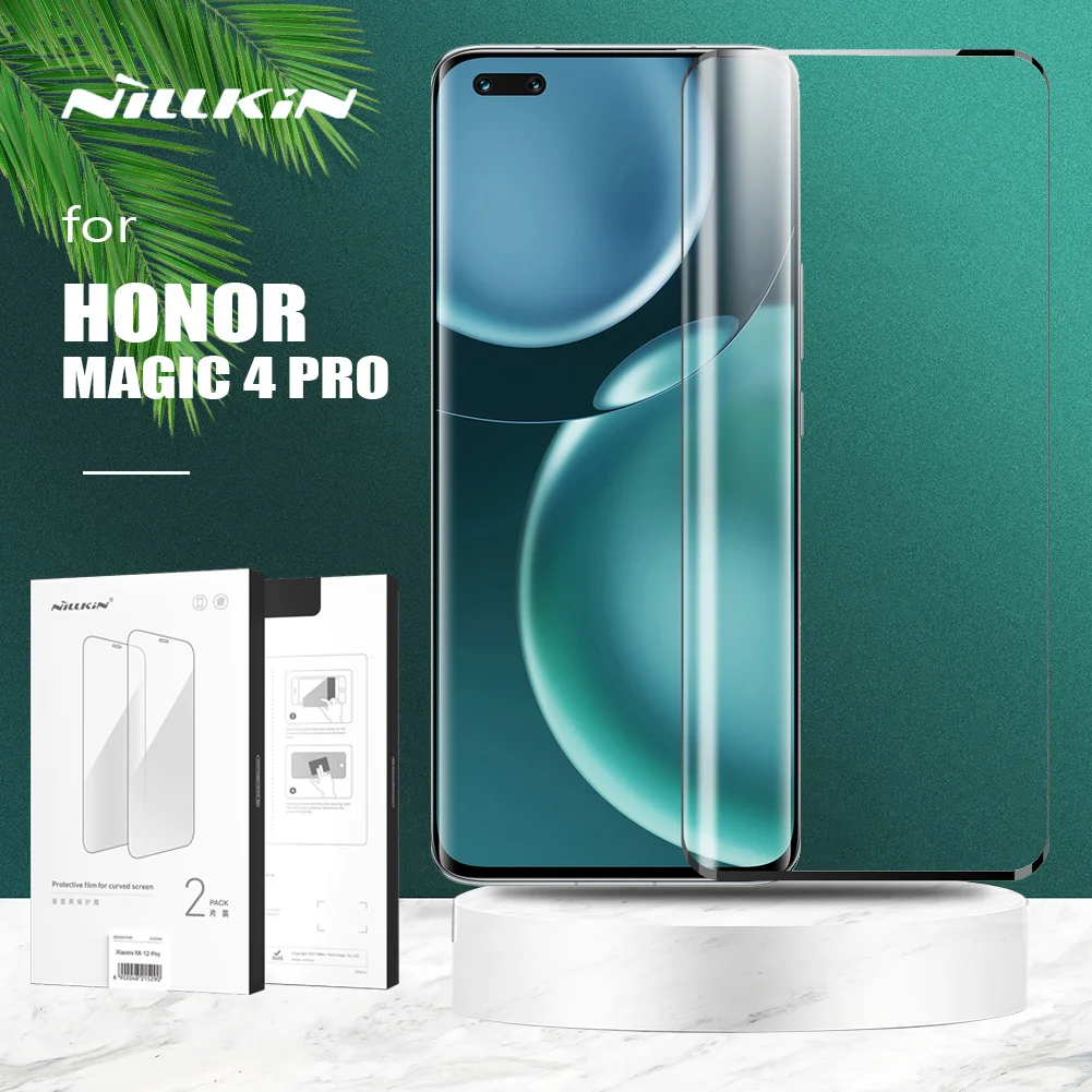 

Защитная пленка для Honor Magic 4 Pro Nillkin Inmpact, Мягкая изогнутая пленка, полное Приклеивание, Защита экрана для Honor Magic 4 Pro HD пленка
