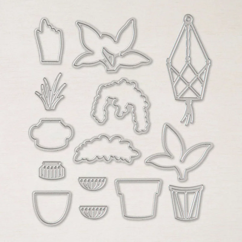 Яркий фотографический набор и координационные штампы с пышной зеленью