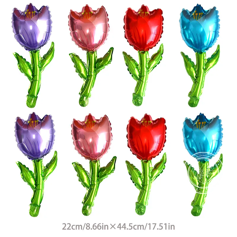 

Воздушные шары CHLEZI с розами и тюльпанами 8 шт.