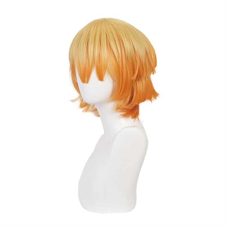 

Парик для косплея аниме «рассекающий демонов», аксессуар для волос Agatsuma Zenitsu, для косплея