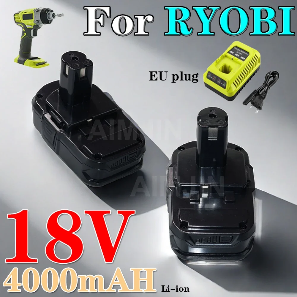 Литиевая батарея 18 В 4 0 Ач для Ryobi RB18L50 сменная литий-ионная RB18L25 RB18L15 P108 P102 P103 со