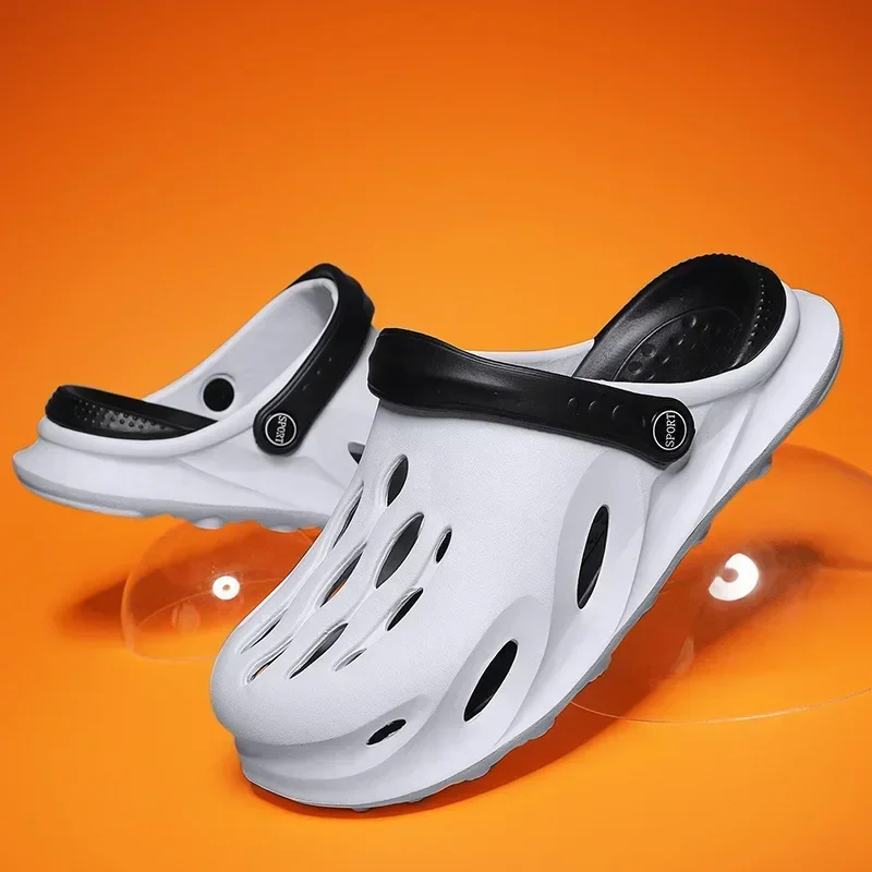 Мужские летние водонепроницаемые Нескользящие шлепанцы легкие сандалии с