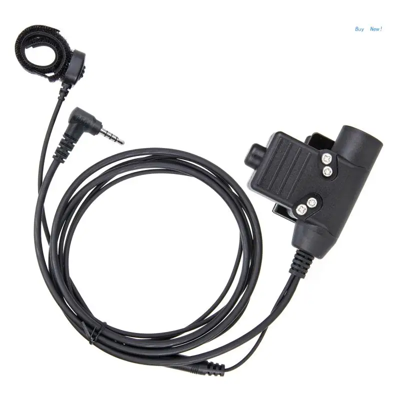 

VX-3R U94 PTT Military Adapter PU Tensile Wire for Yaese VX‑3R Walkie-talkie