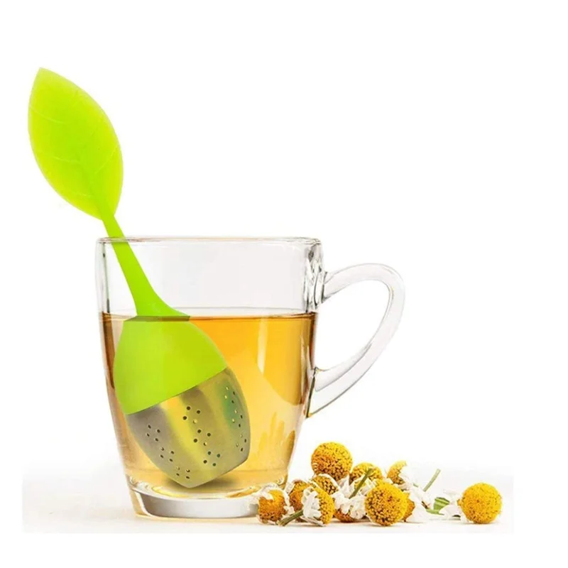 

Tea Strainer Tea Balls for Loose Tea Stainless Steel Leaves shaped Infuser Filter Teapots Mugs Cups Steep Loose Leaf Tea Spices