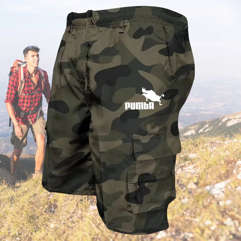 

Summer Army Military Multi-pocket Hiking Shorts Mens Cargo Shorts Bermuda Cotton Casual Male's Outdoor Knee Length Short Pants