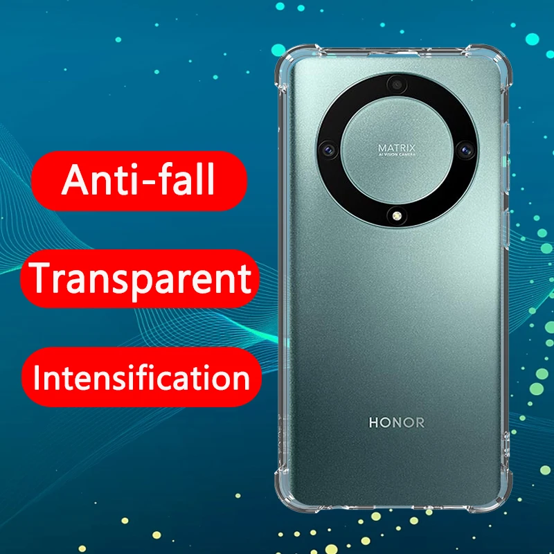 

Airbag Shockproof Transparent Case For Huawei Honor Magic5 Lite case Silicone Full Cover Clear for magic 5lite case