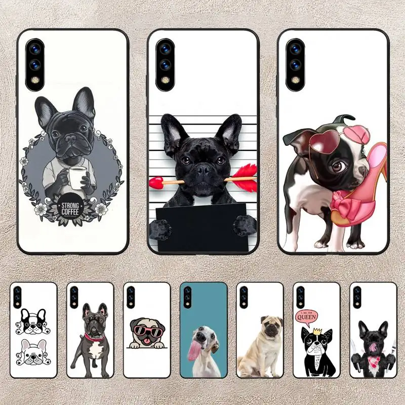

Pug Dog French Bulldog Phone Case For Huawei G7 G8 P7 P8 P9 P10 P20 P30 Lite Mini Pro P Smart Plus Cove Fundas
