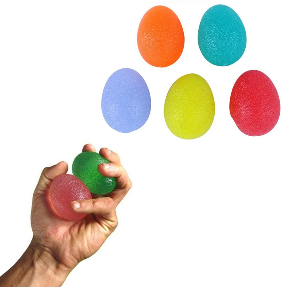 

Hot Sale!! Silica Gel Hand Grip Ball Egg Men Women Gym Fitness Finger Heavy Exerciser Strength Muscle Recovery Gripper Trainer