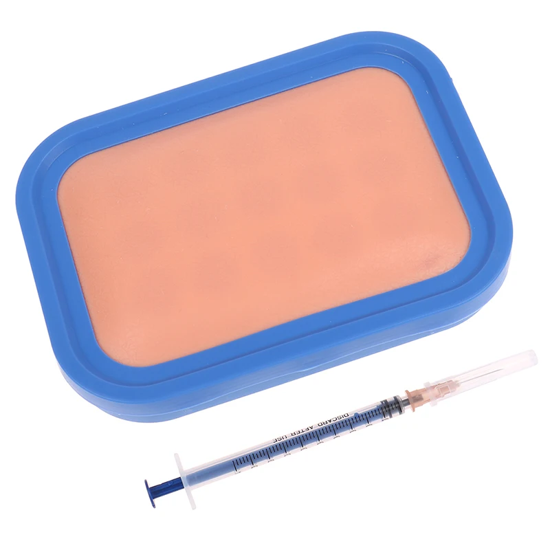 

1Set Nurses learn Intravenous Venipuncture IV Injection Training Package Pad Silicone Wound Skin Suture Training Model Set