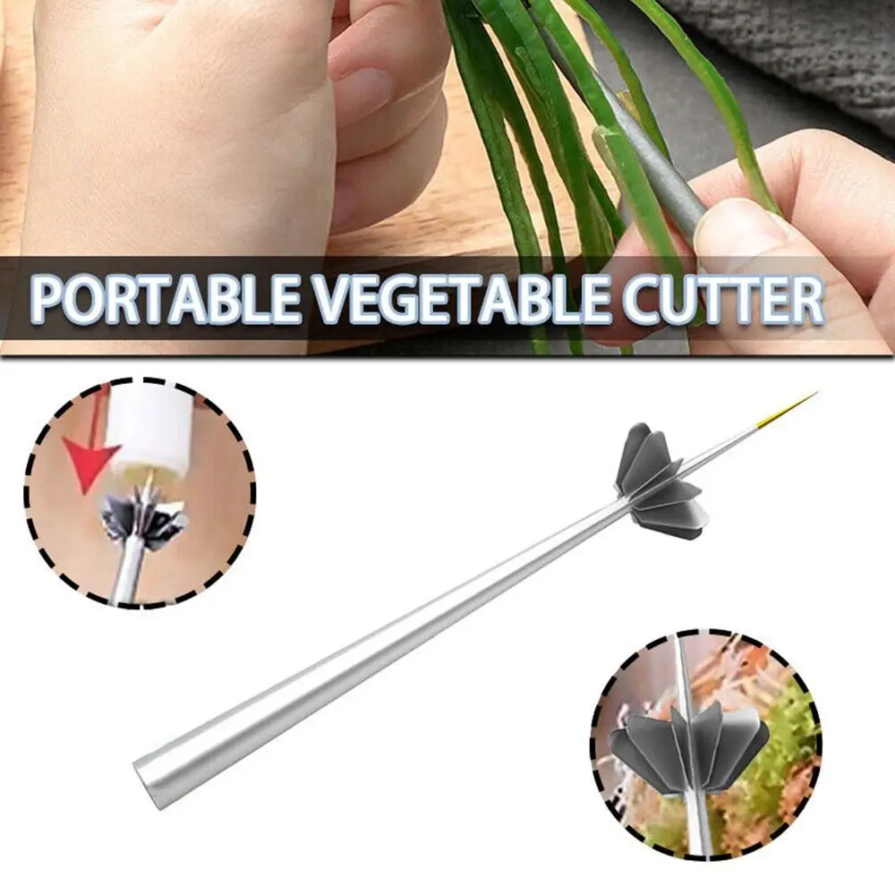 

Evenly Kitchen Onion Multi-Function Vegetable Separator Shredding Tool Plum Blossom Cutter Scallion Shredder