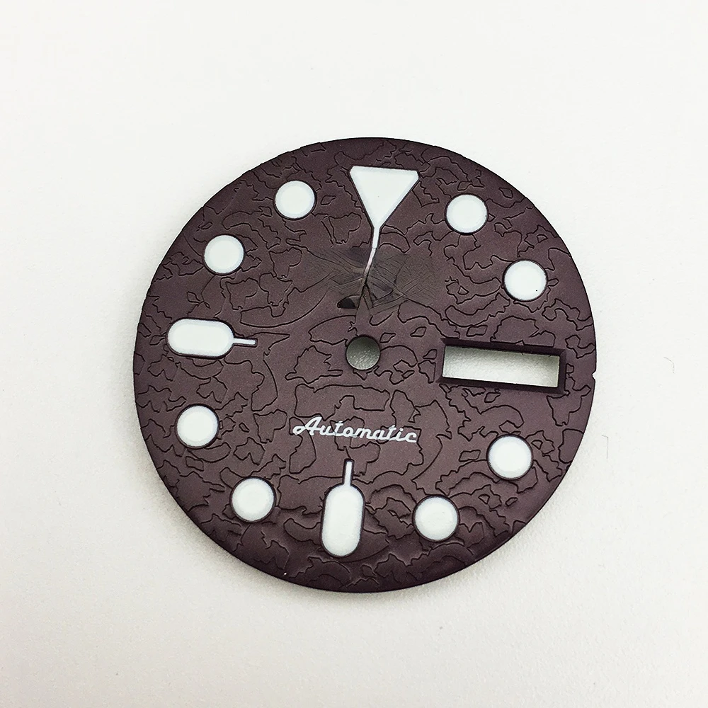 S Men's Diving Watch Accessories 28.5 Watch Dial Replacement  Retrofitting Dial Glow Literally Fits NH36 Movement