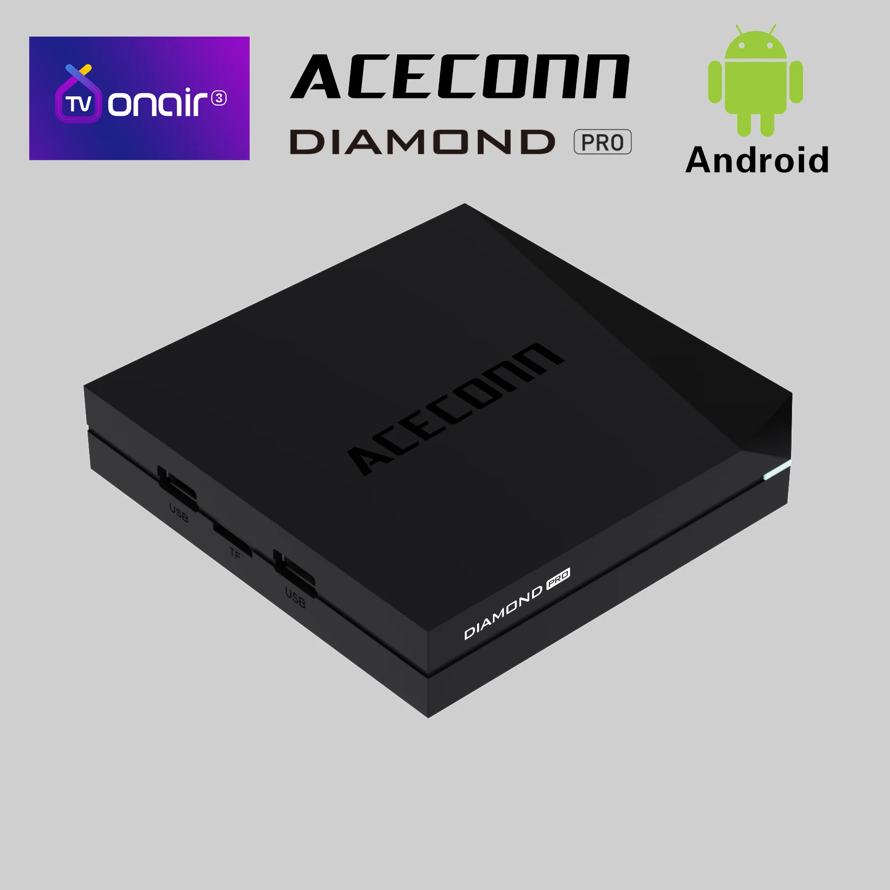 Фото ACECONN IPTV TV Box TVONAIR3 2 ГБ DDR4 32 ГБ Diamond Pro WiFi6 BT Пульт дистанционного управления №3