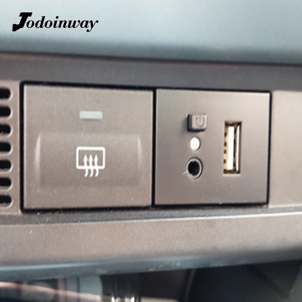 

Car AUX/USB Input Adapter for ford focus 2 mk2 2009 2010 2011 Audio CD 4 Pin Mini Cable USB Slot Interface Button accessories
