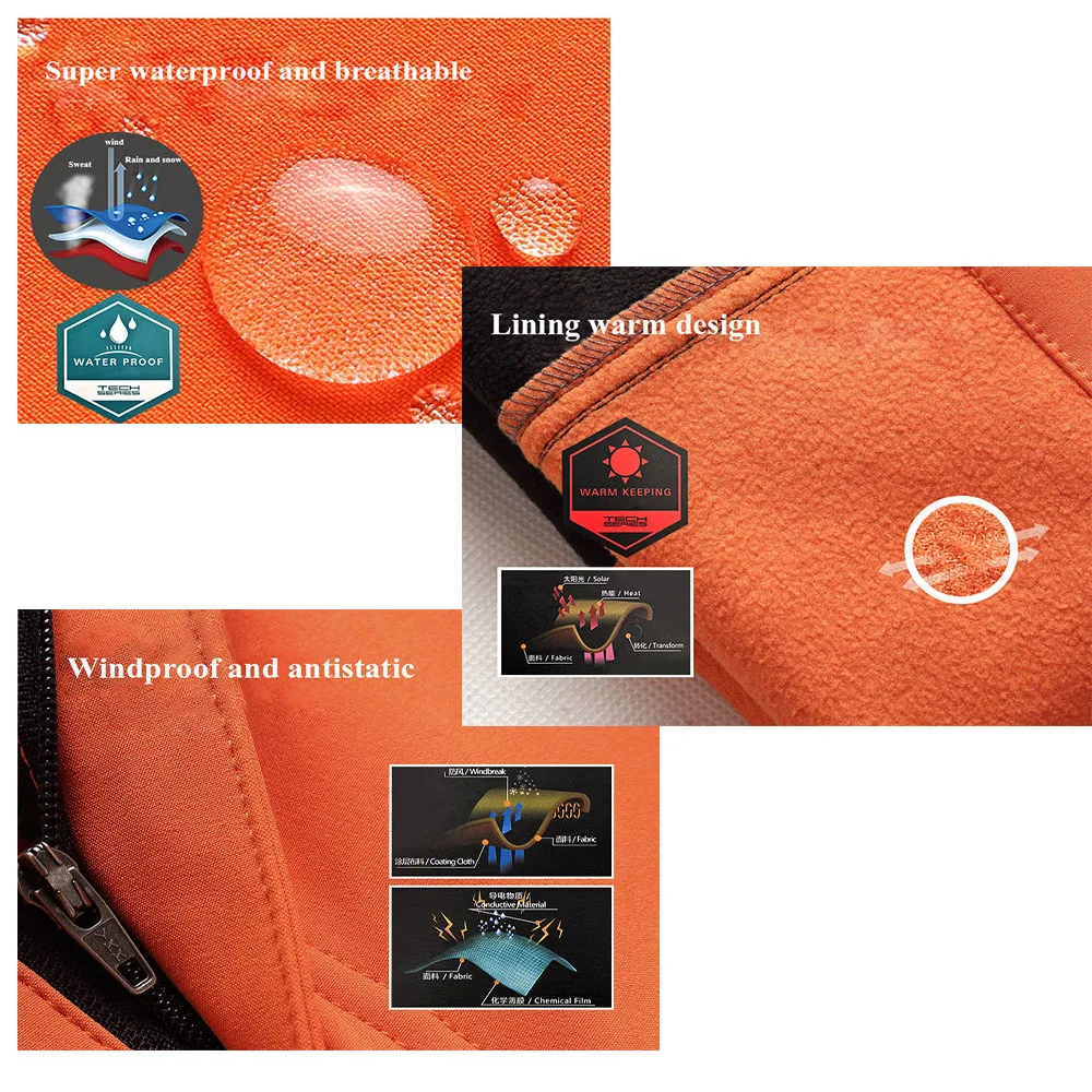 NUONEKO Winter Women Men Fleece Warm Softshell Pants Camping Hiking Pants Outdoor Sport Fishing Skiing Waterproof  Trousers PM25