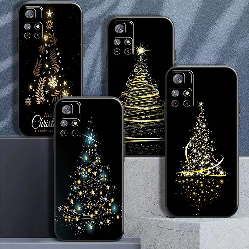 

Merry Christmas Tree Deer For Xiaomi Redmi Note 11 11T 11S 10 10S 10T 9 9S Pro 5G Redmi 10 9 9T 9A 9AT 9C Phone Case Carcasa