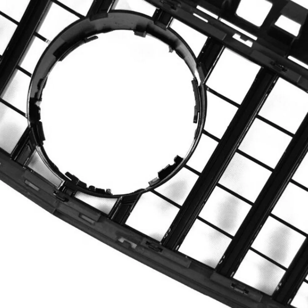 Черный Автомобильный передний бампер верхняя сетка гриль GTR спортивный стиль