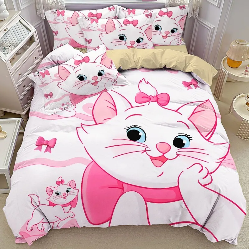 Набор из 4 простыней и для девочек комплект трех предметов с изображением