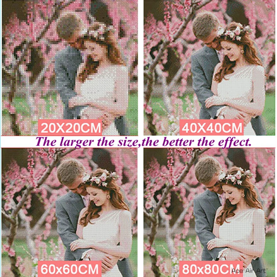 New Full Round/Square Drills Love Story in Rain Series 5D DIY Diamond Painting Embroidery Mosaic Art Wall Decoration for Home |