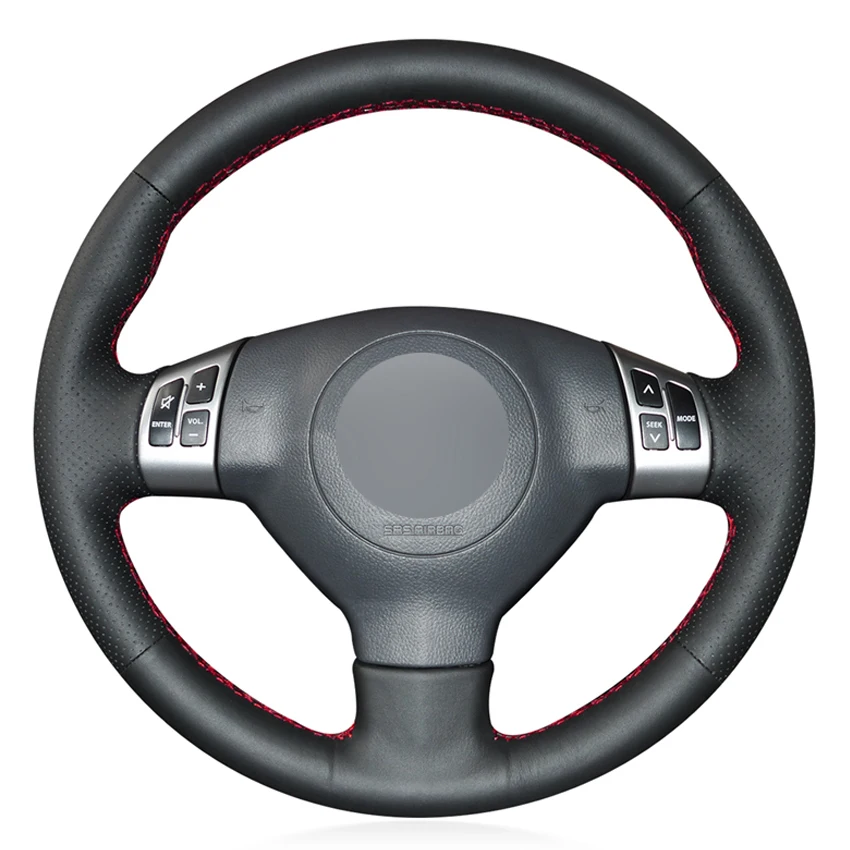 

Black PU Faux Leather Steering Wheel Cover for Suzuki Swift Sport 2005-2011 Splash 2007-2015 Opel Agila 2008-2015 Vauxhall Agila
