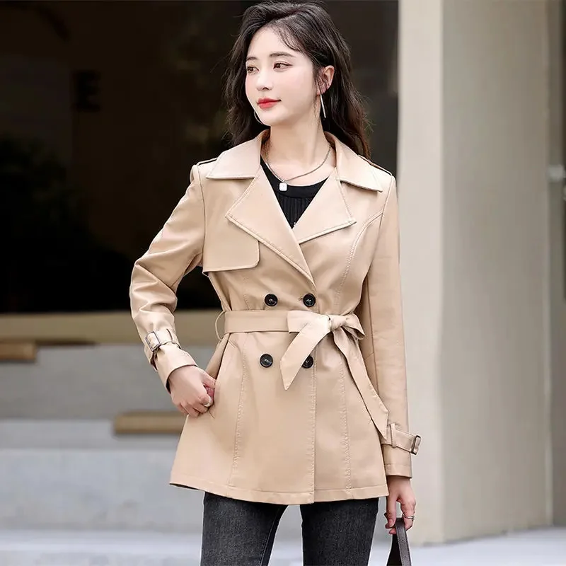 Рисунок 6 - Женский Длинный тренчкот из искусственной кожи