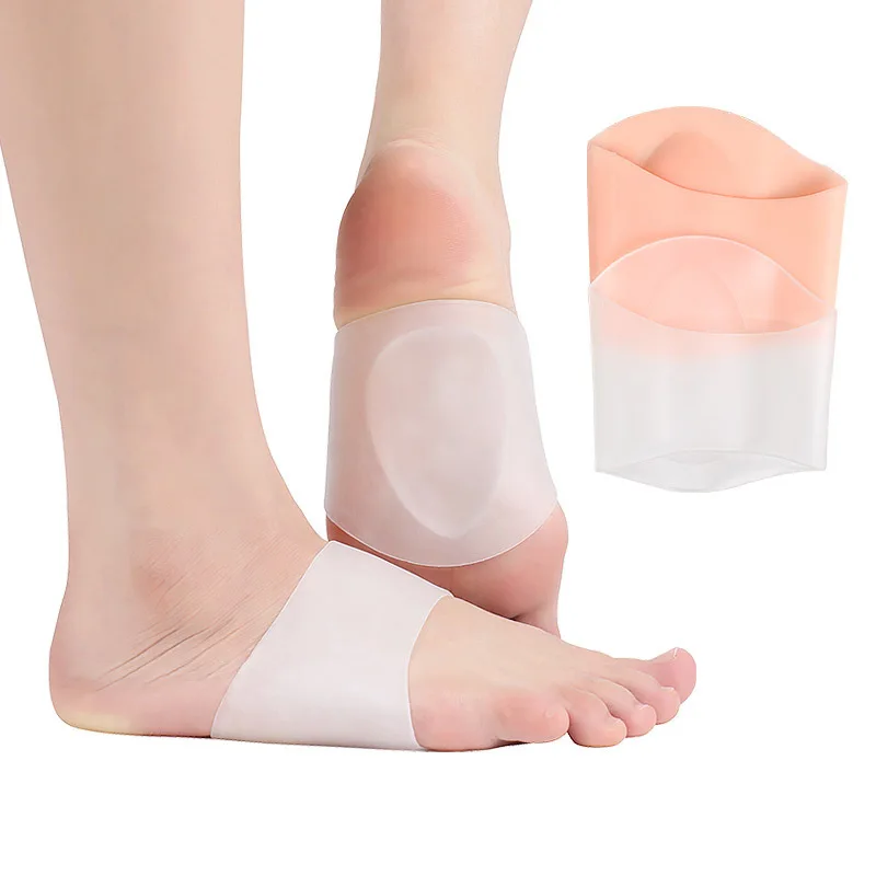 

Silicone Arch Pad Flat Foot Correction Insole Heel Pad Support Half Size Pad Male and Female Repair Cushion Half-yard Sock Pads