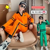 girls spring suits 2022 new western style fashion net red suits fashionable little girls sports autumn two piece suit
