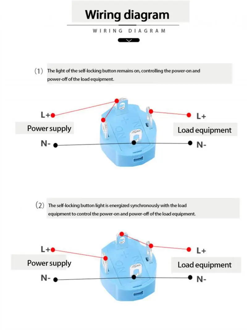 Водонепроницаемый металлический кнопочный переключатель 12 мм светодиодная