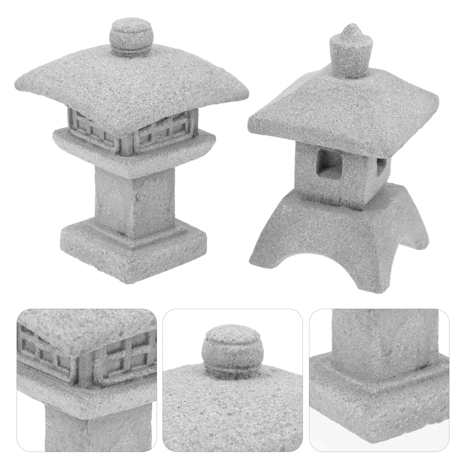 

2pcs Decorative Durable Reusable Lightweight Practical Sandstone Home Decor