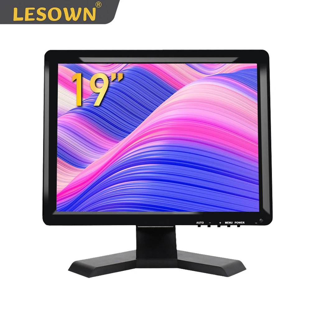 LESOWN 19 дюймов 4:3 IPS экран промышленный дисплей 1280x1024 FHD USB сенсорный монитор с VGA HDMI AV