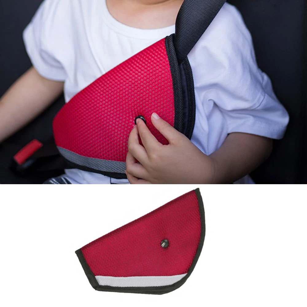 

New Triangle Baby Kids Car Safe Fit Seat Belt Adjuster Device Auto Safety Cover Child Neck Protection Positioner Breathable