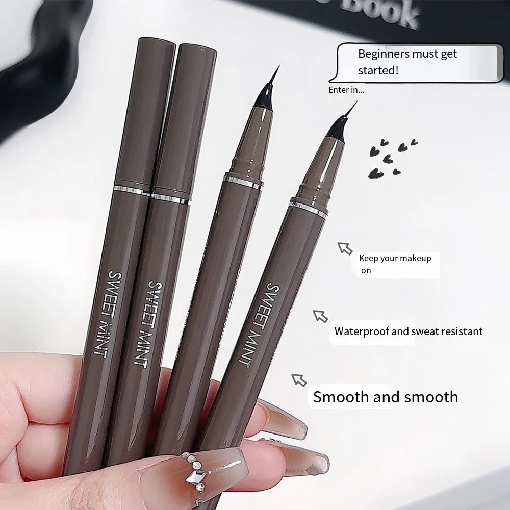 Карандаш для глаз водостойкая жидкая подводка стойкая быстросохнущая