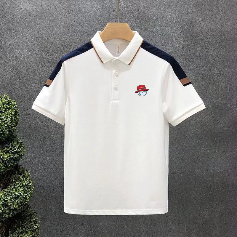 

Golf Shirts For Men Luxury Golf Wear Summer Fashion Casual Golf T-shirt Short Sleeve Golf Clothes Horse Men's T-shirt
