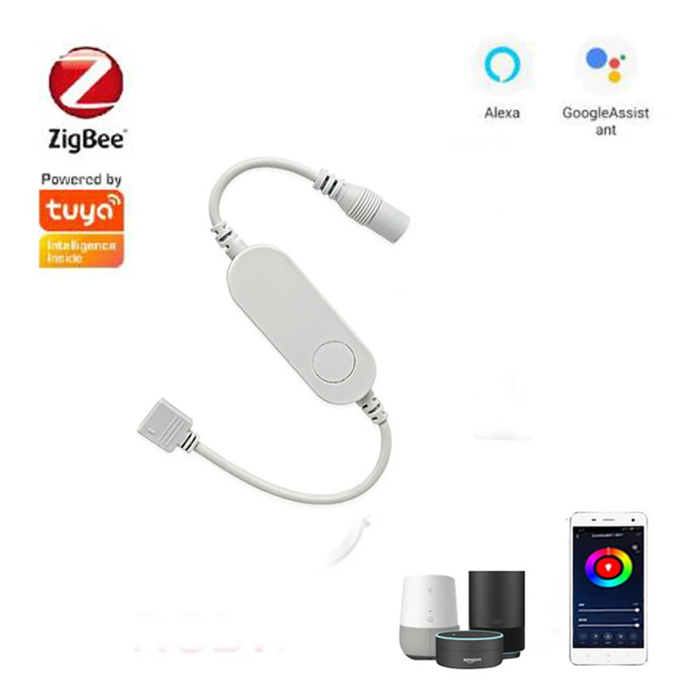 

DC 5-24V Smart Life Zigbee Led Controller Single Color/RGB/RGBW/RGBWW/RGBCCT LED Wifi Controller For Tuya Alexa Google Home
